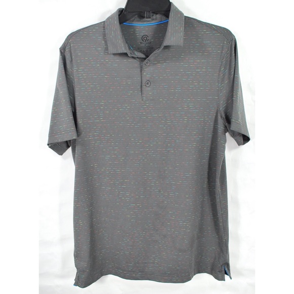 Champion Gray Multicolor Golf Polo Shirt - Picture 1 of 7